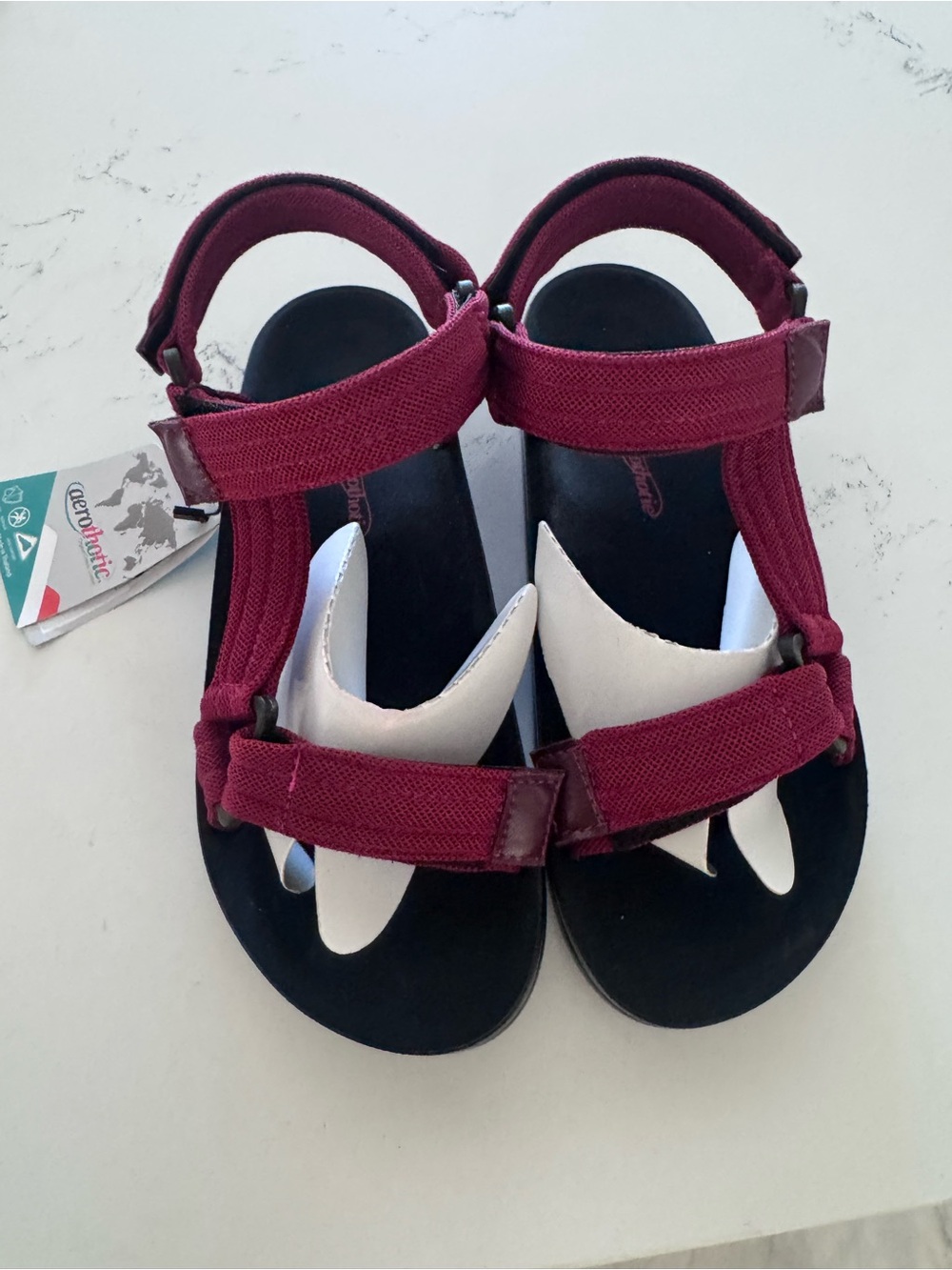 Women’s Adjustable Wine colored Sport Sandals